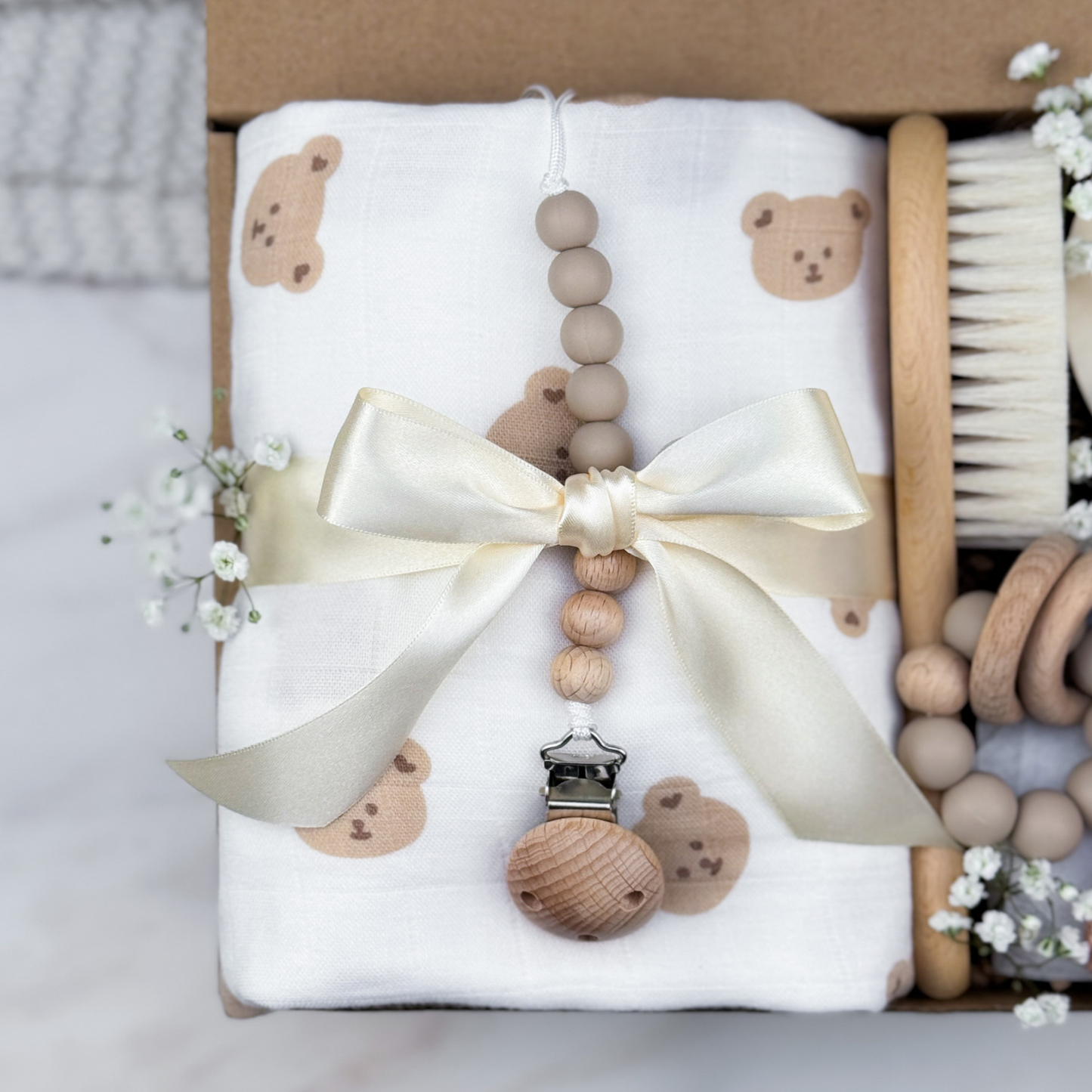 Neutral Bear Baby Box