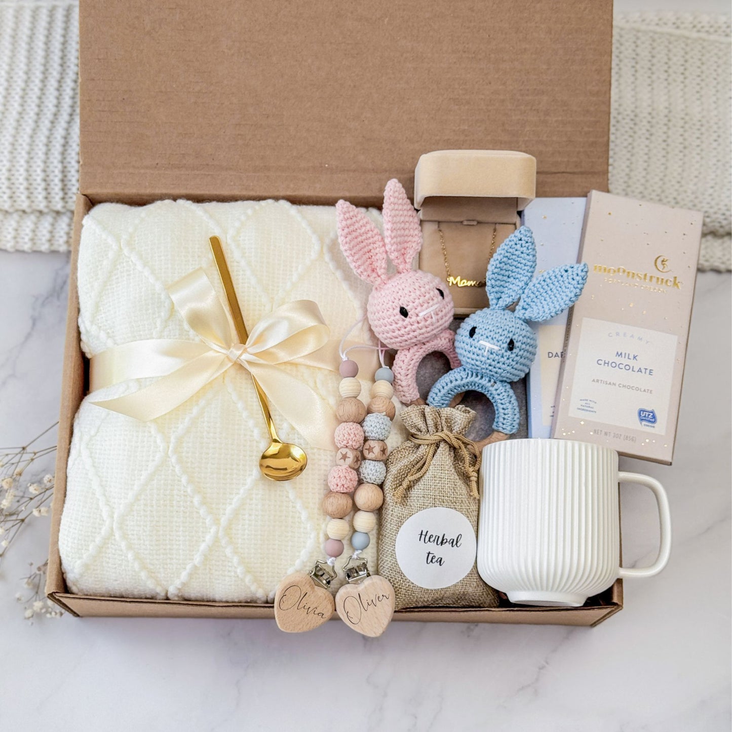 Welcome Baby Twins Gift Box | Boy and Girl