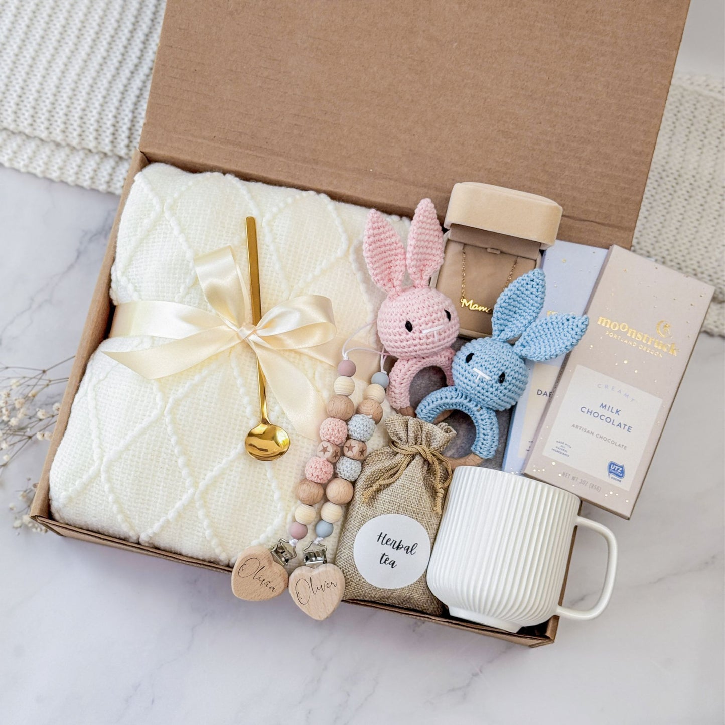 Welcome Baby Twins Gift Box | Boy and Girl