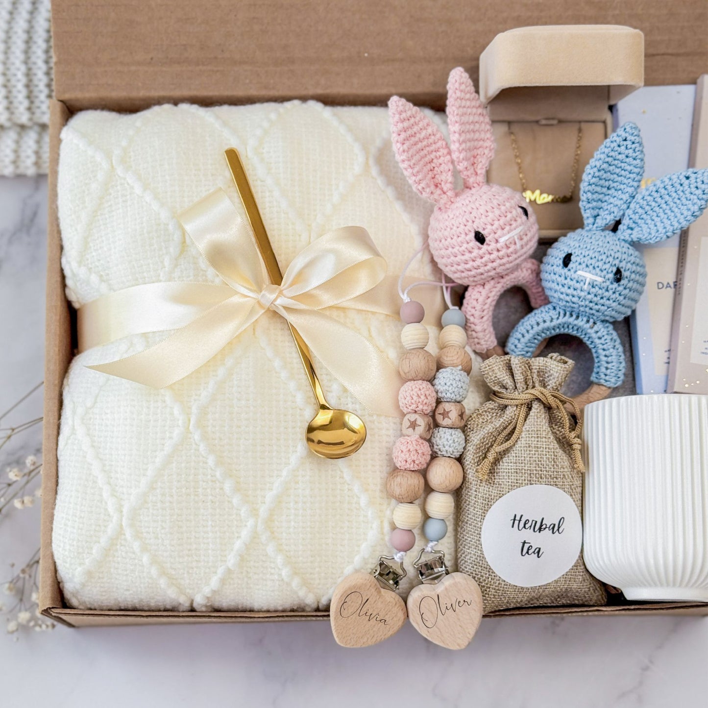 Welcome Baby Twins Gift Box | Boy and Girl