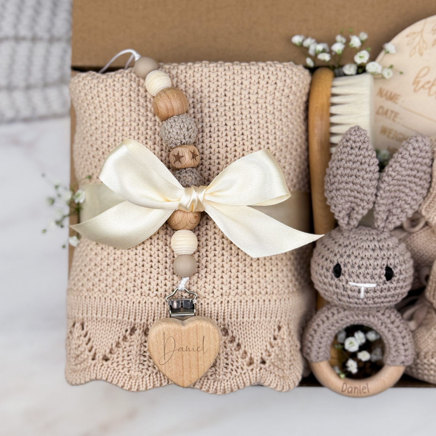 Neutral Baby Gift Box | Brown Bunny
