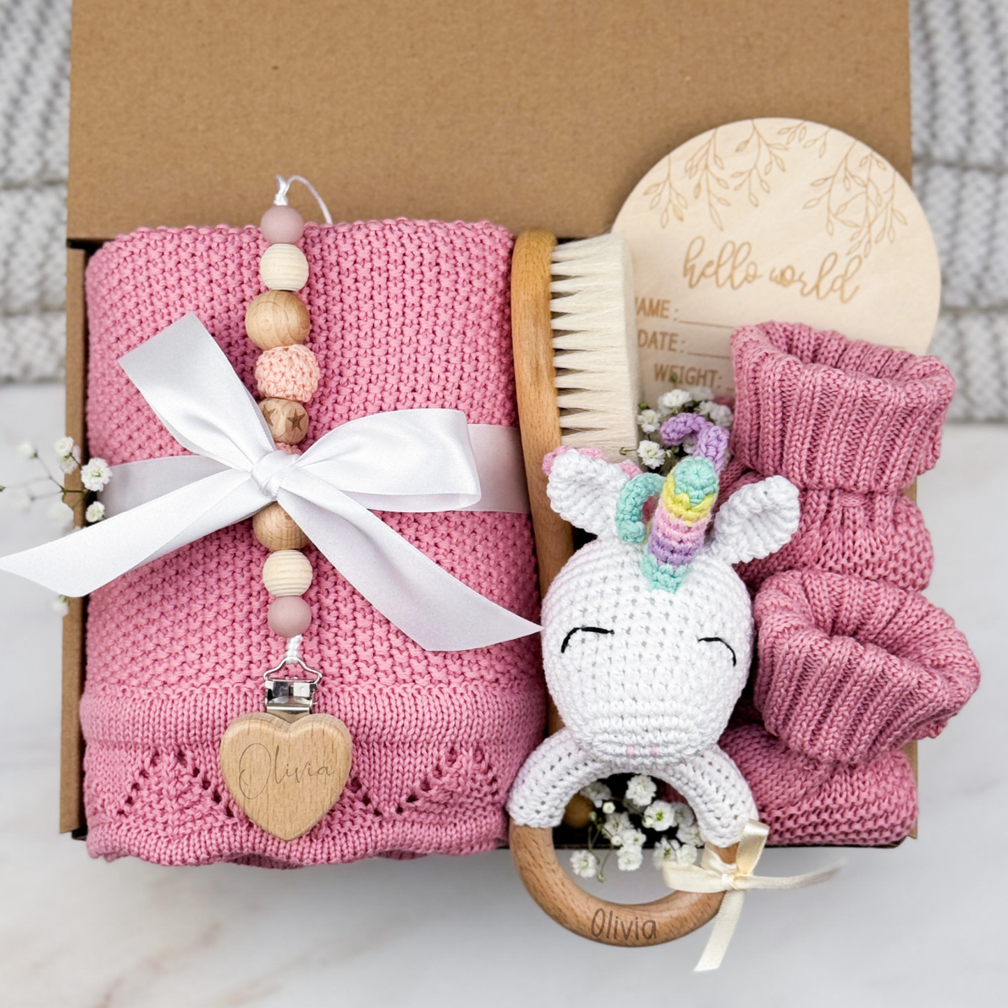 Welcome Baby Girl Gift Box