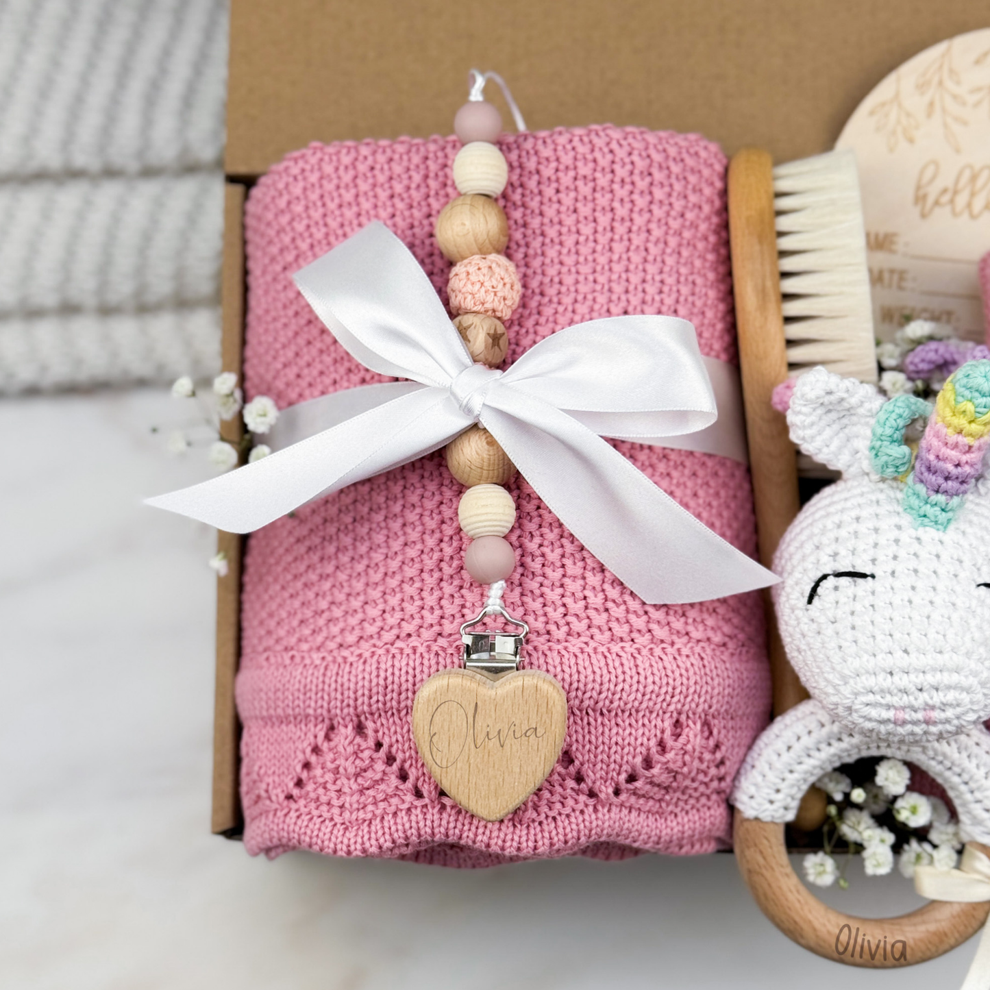 Welcome Baby Girl Gift Box