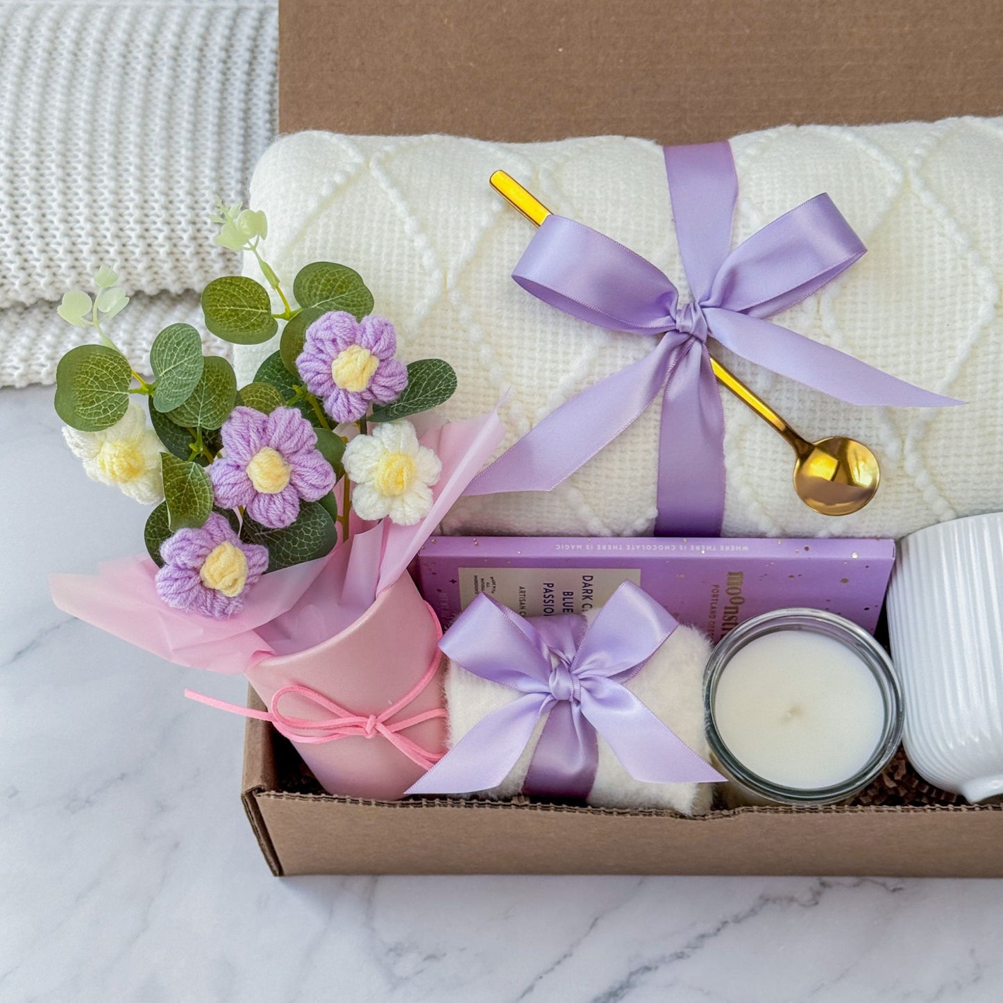 Bouquet Gift Box | Purple