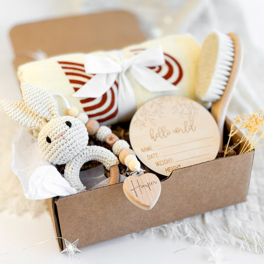 Boho Rainbow Baby Gift Box