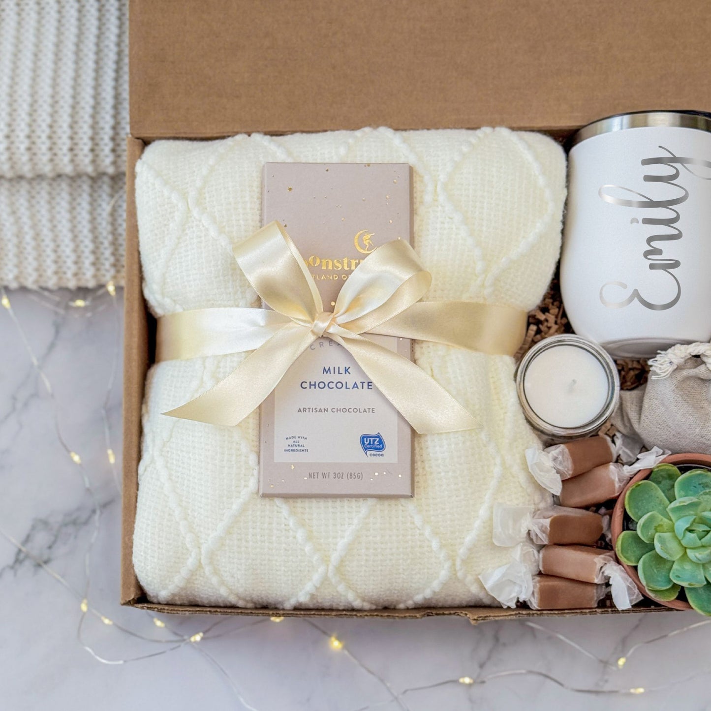Personalized Gift Box with Succulent