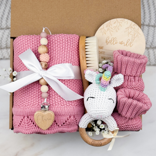 Welcome Baby Girl Gift Box