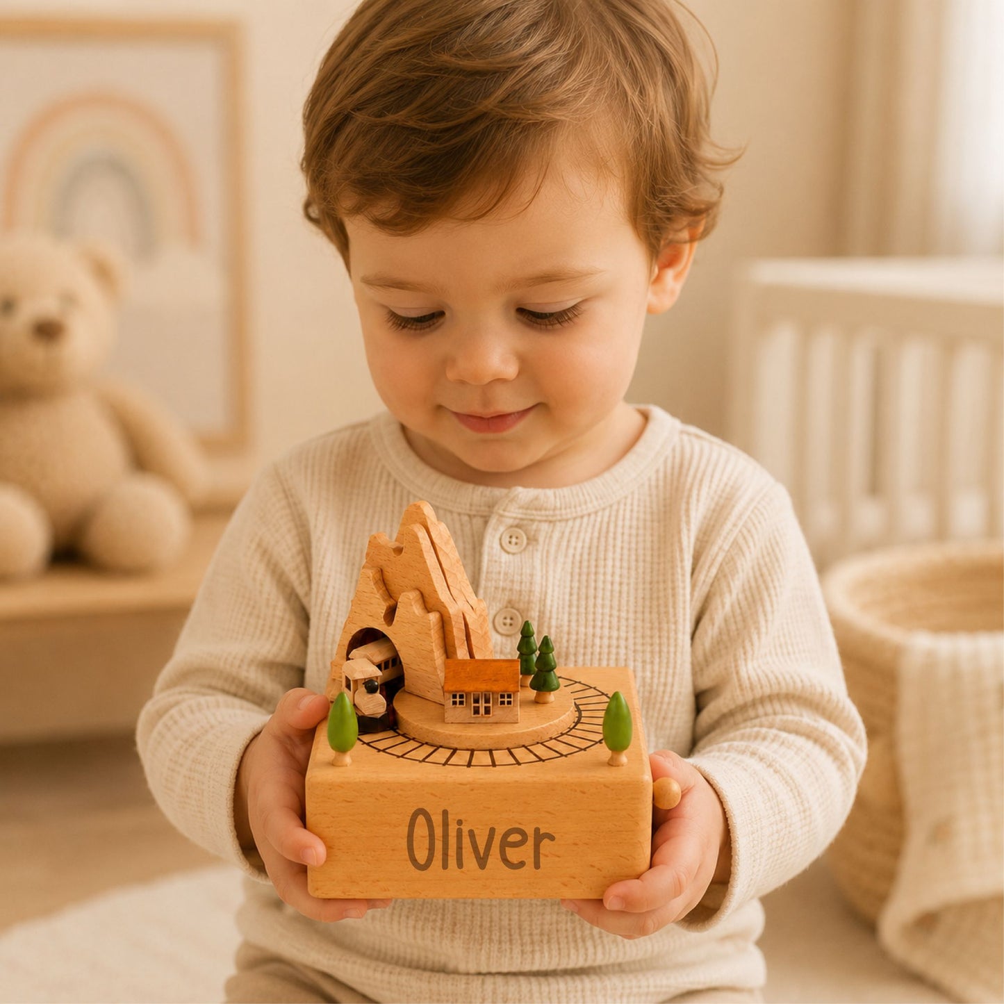 Baby Keepsake Music Box | Train