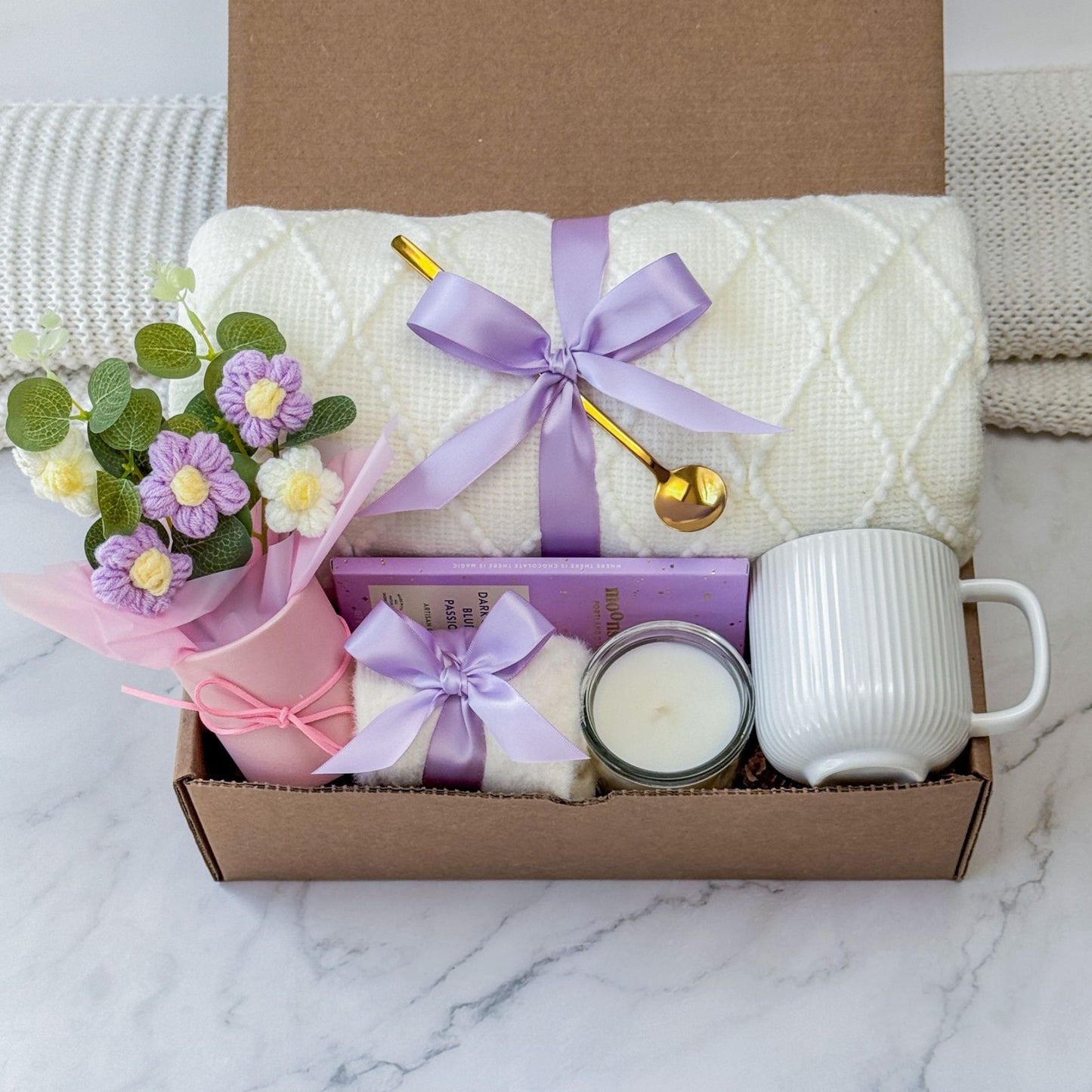 Bouquet Gift Box | Purple