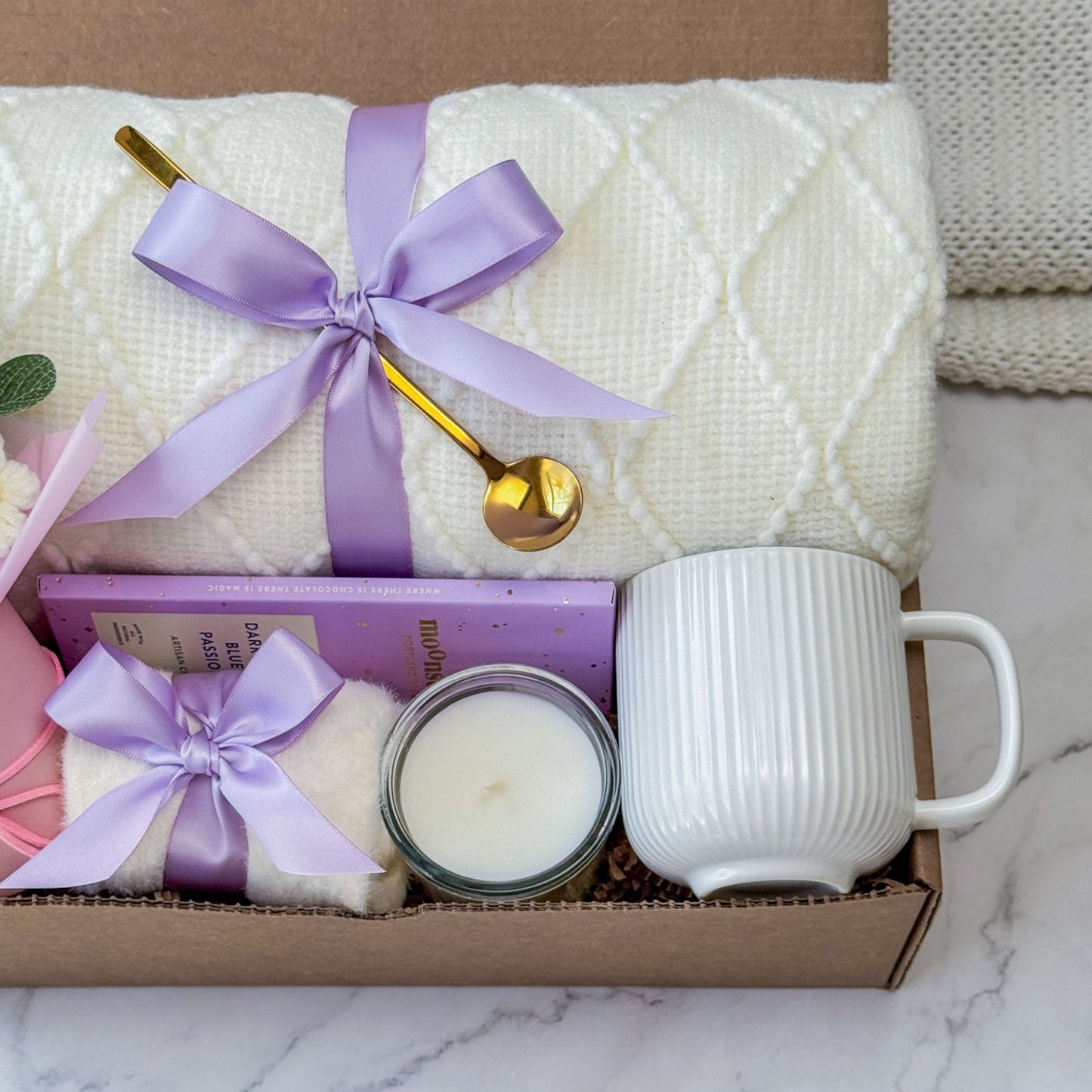 Bouquet Gift Box | Purple