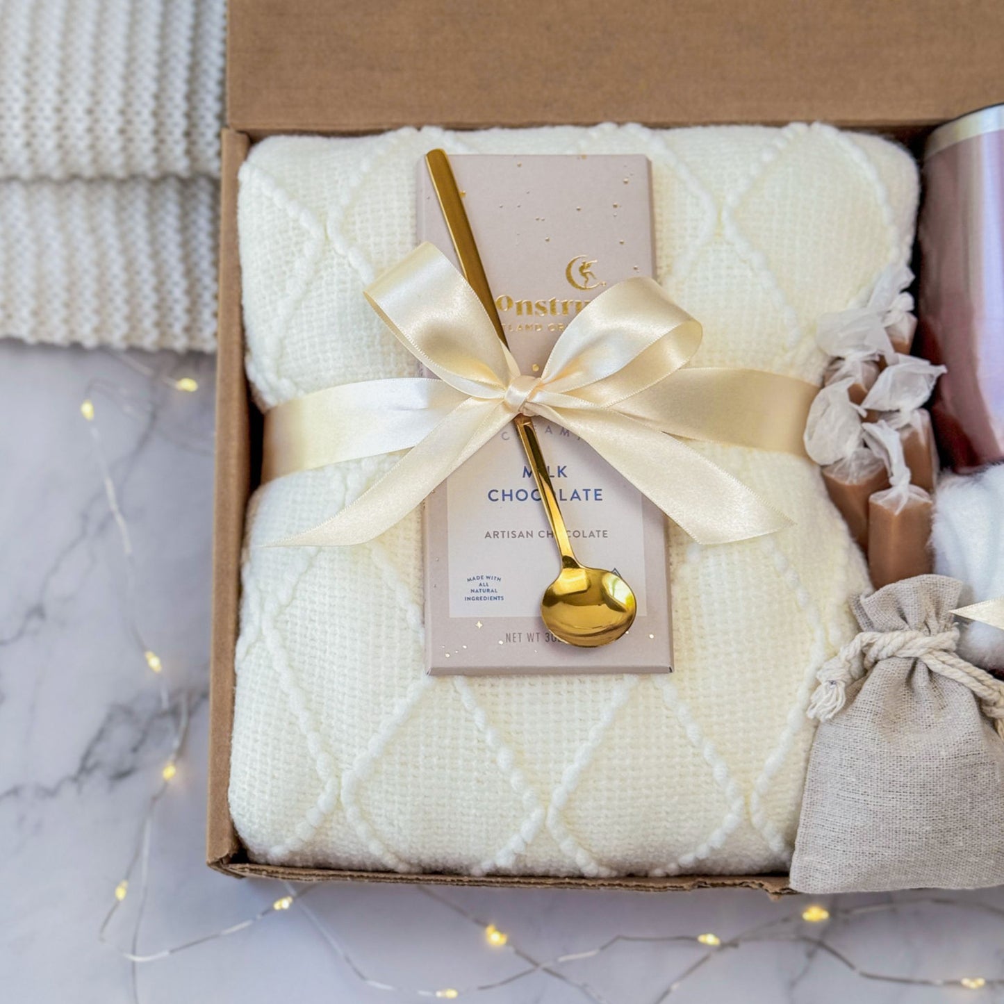 Spa Gift Box with Name Tumbler | Rose Gold